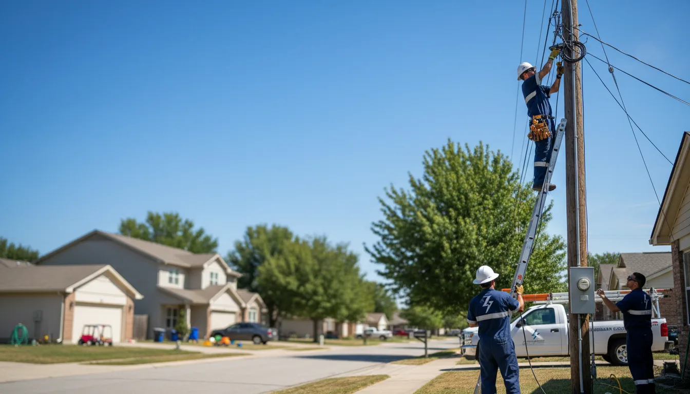 Residential electrician providing installation services in White House, TN